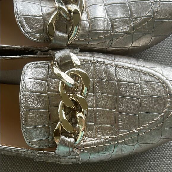 Donald J. Pliner Silver Loafers for Women - Picture 3 of 5